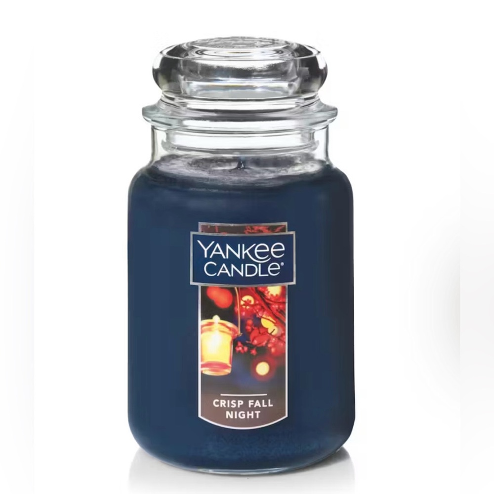 NEW Yankee Candle Crisp Fall Night Large Jar Candle 22 oz